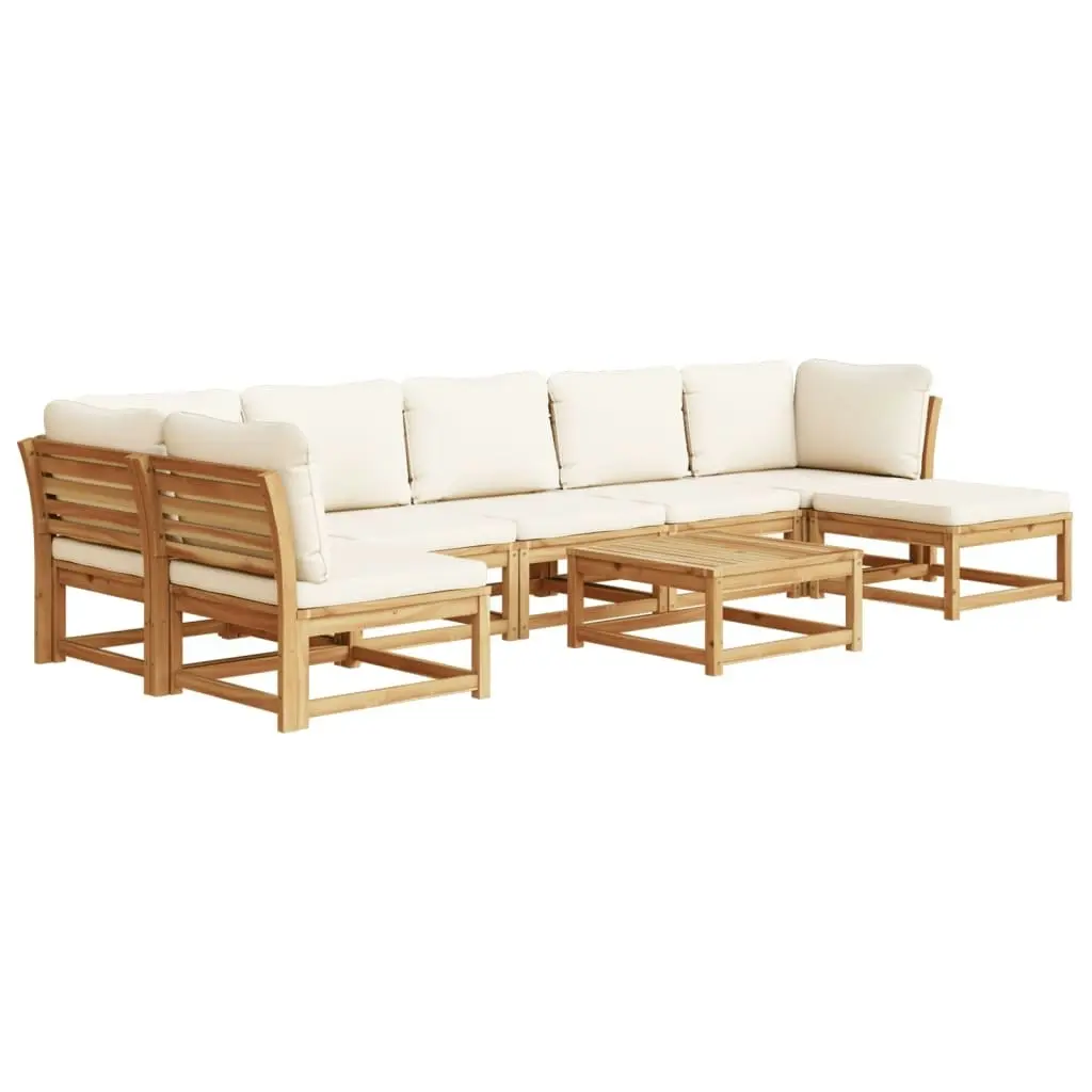 8 Piece Garden Lounge Set with Cushions Solid Wood Acacia 3214305