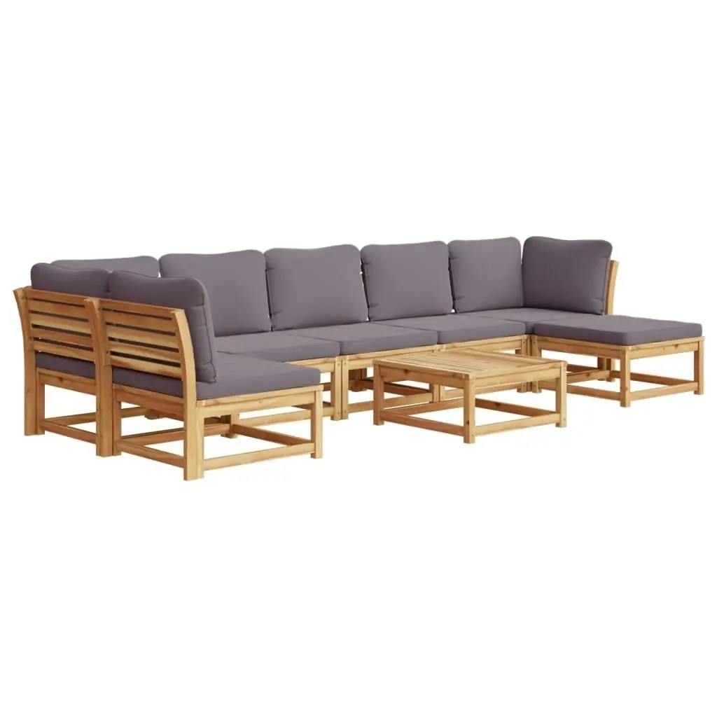 8 Piece Garden Lounge Set with Cushions Solid Wood Acacia 3214328