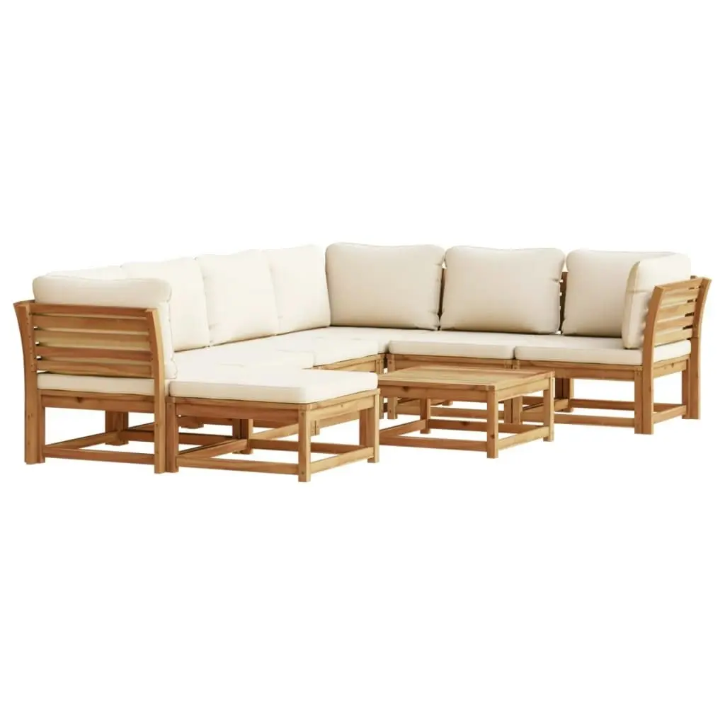 8 Piece Garden Lounge Set with Cushions Solid Wood Acacia 3214295