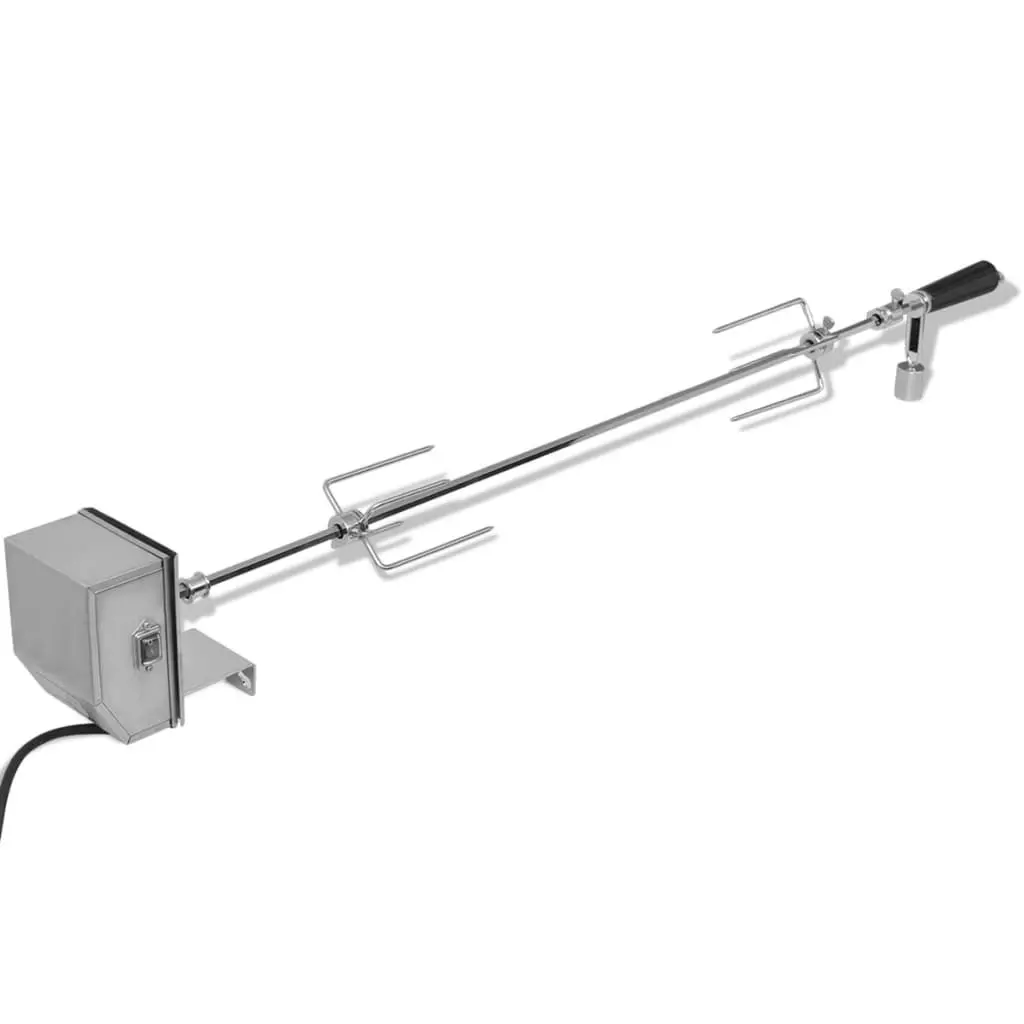 BBQ Rotisserie Spit with Professional Motor Steel 1200 mm 42245