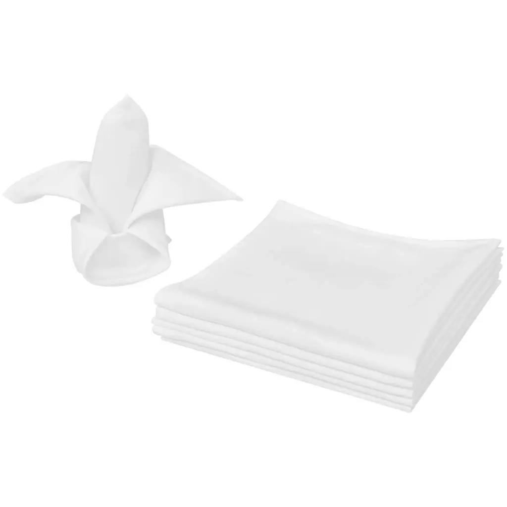 Dinner Napkins 50 pcs White 50 x 50 cm 130798