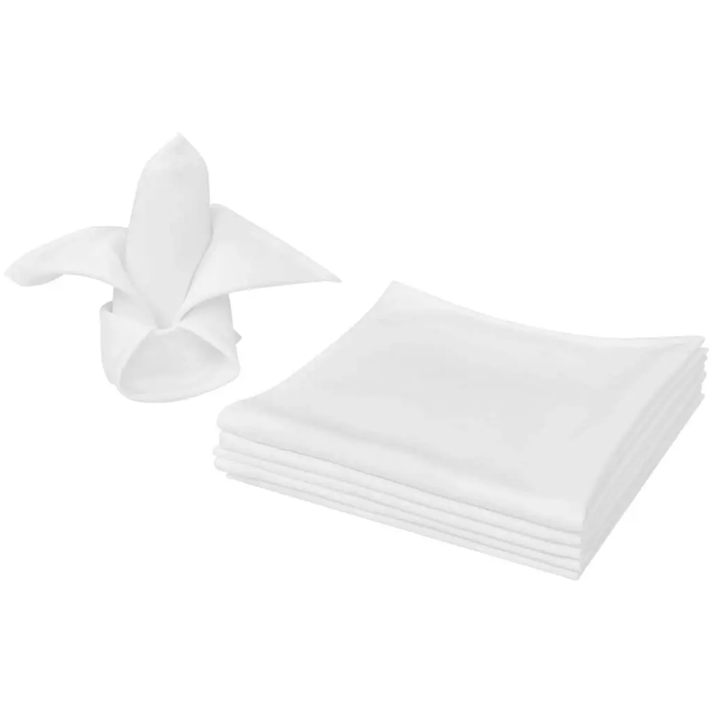 Dinner Napkins 100 pcs White 50 x 50 cm 130799