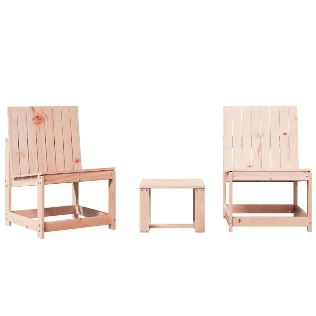 3 Piece Garden Lounge Set Solid Wood Douglas 832623