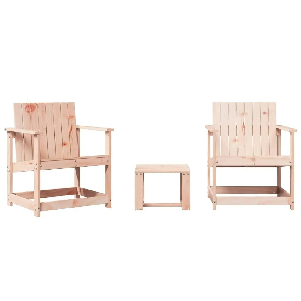 3 Piece Garden Lounge Set Solid Wood Douglas 832633