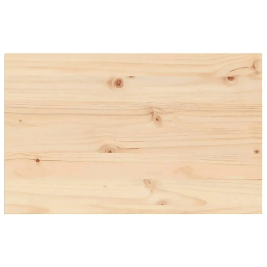 Table Top 80x50x1.7 cm Rectangular Solid Wood Pine 847413