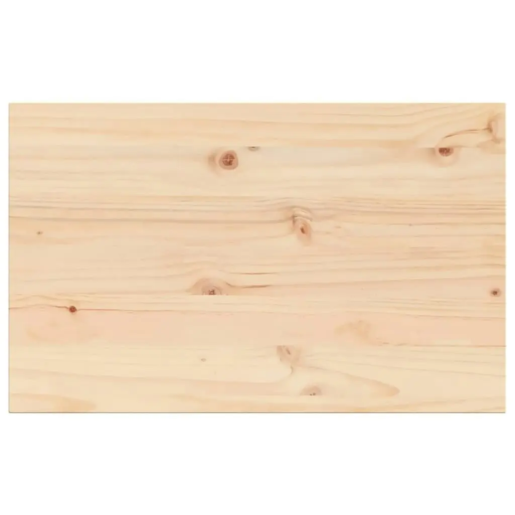 Table Top 80x50x2.5 cm Rectangular Solid Wood Pine 847427