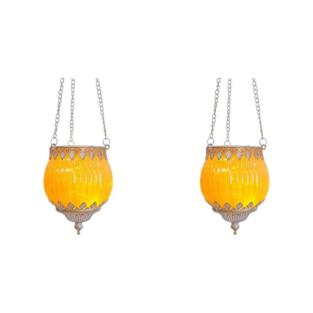 2x LVD Lantern LED Classic Hanging Decorative Lighting Display 15cm Home Decor