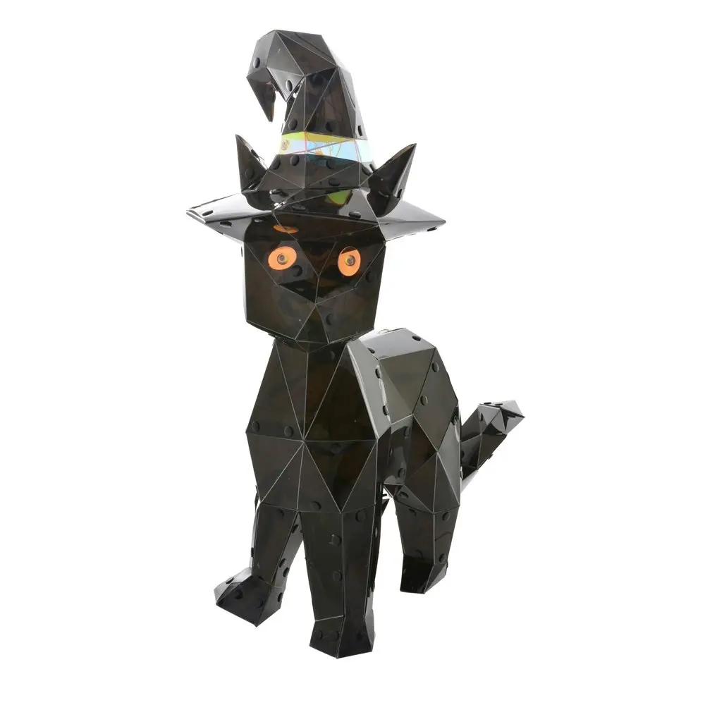 Starlightz LED USB Acrylic Black Cat Home/Office Halloween Decor 40x35cm