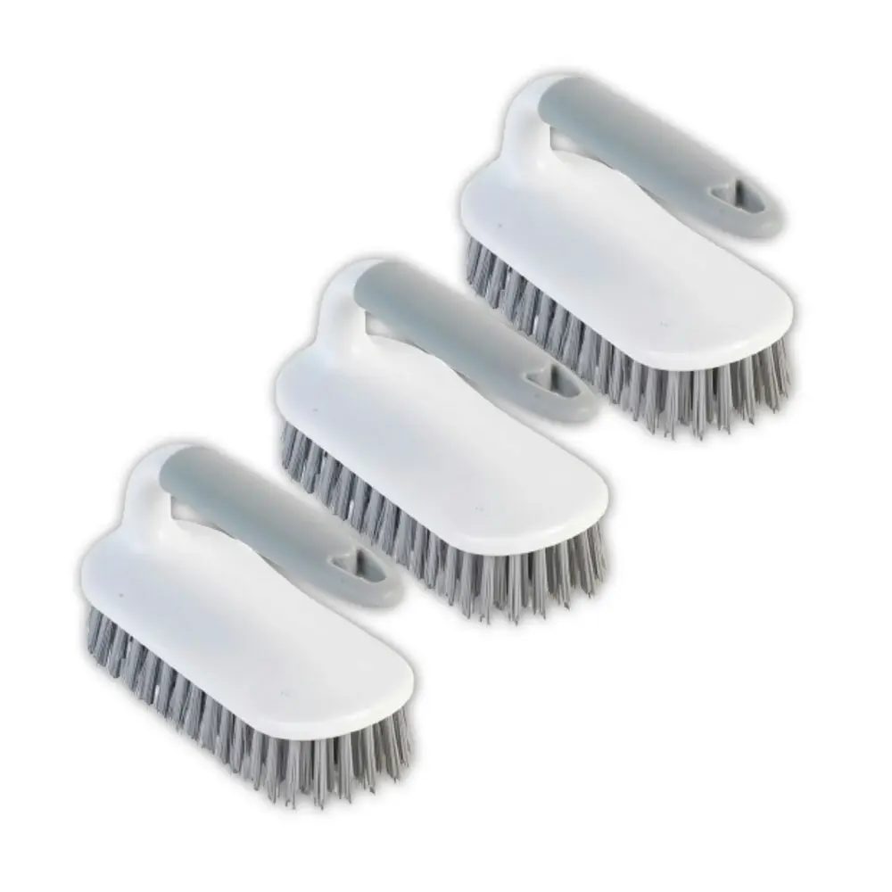 3x Beldray Antibacterial Dish/Plate Cleaning/Scrubbing Brush w/ Durable Bristles