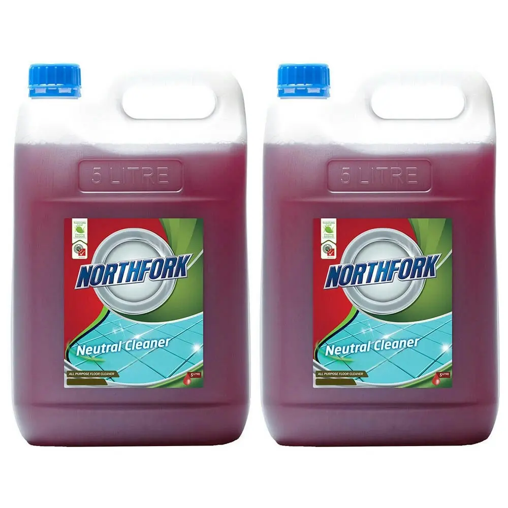 2x Northfork 5L GECA All Purpose Neutral Floor Cleaner for Wooden/Tiled Floor