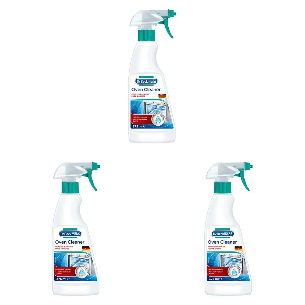 3x Dr Beckmann Oven Cleaner Active Gel Kitchen Appliances Cleaner Oil Remover