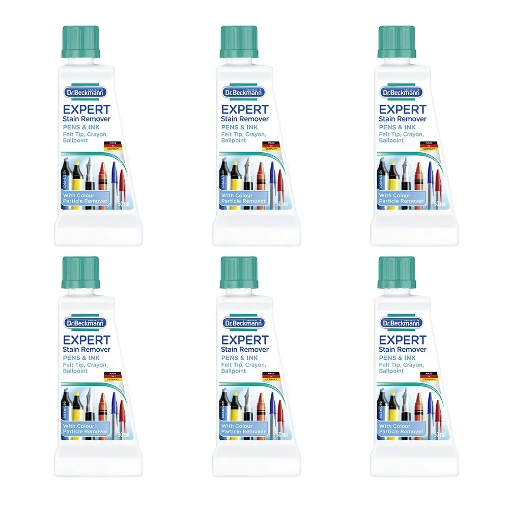 6x Dr Beckmann 50ml Stain Devil Nature Cosmetics Stain Cleaner w/Pigment Remover