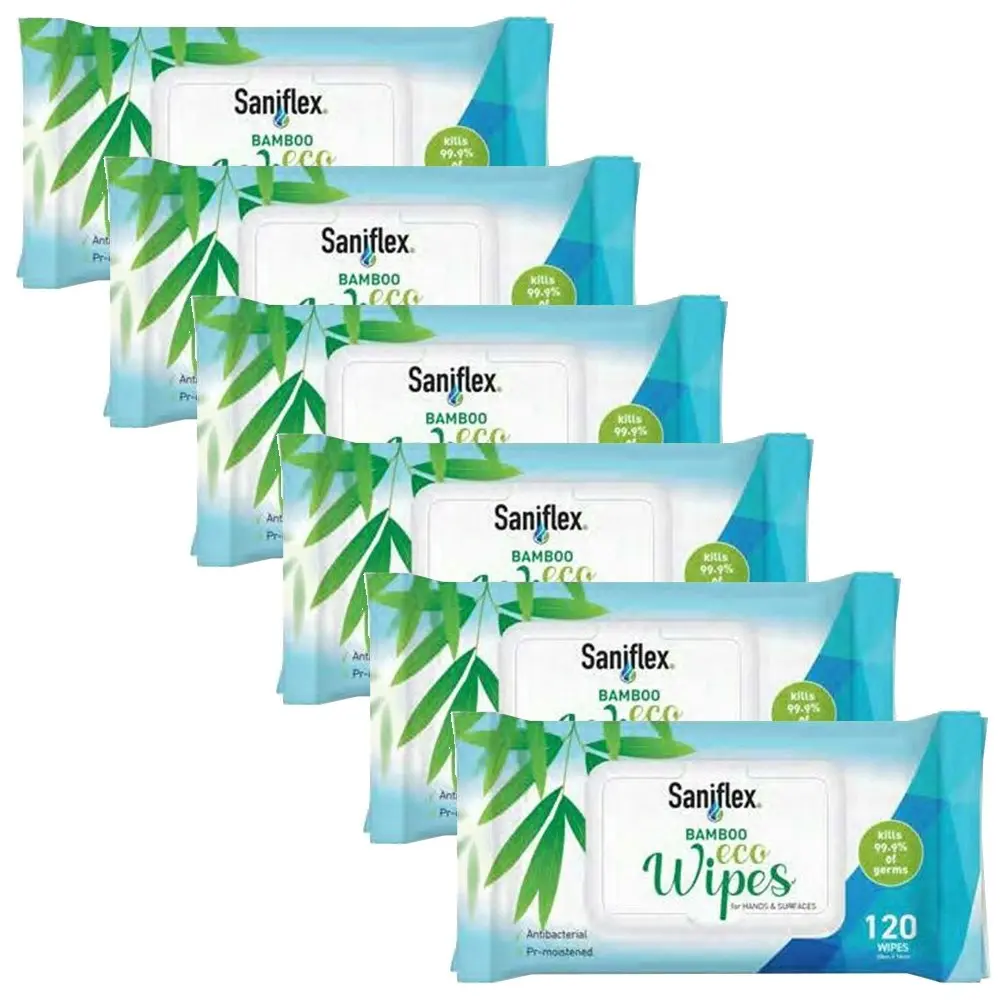 720pc Saniflex Bamboo Material Eco Surface Wipes Home Kitchen cleaning