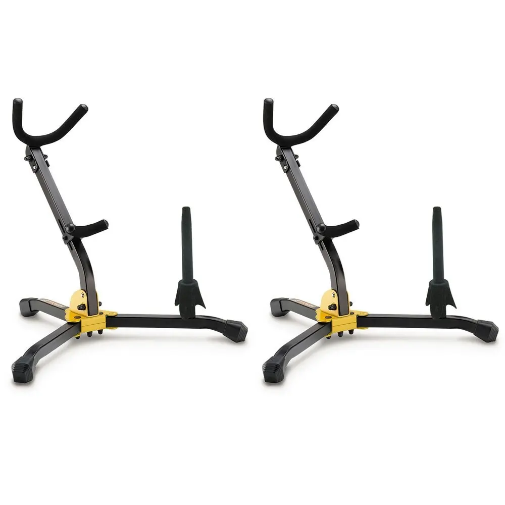 2x Hercules Instrument Stand Holder for Alto/Tenor Saxophone Clarinet/Flute BLK