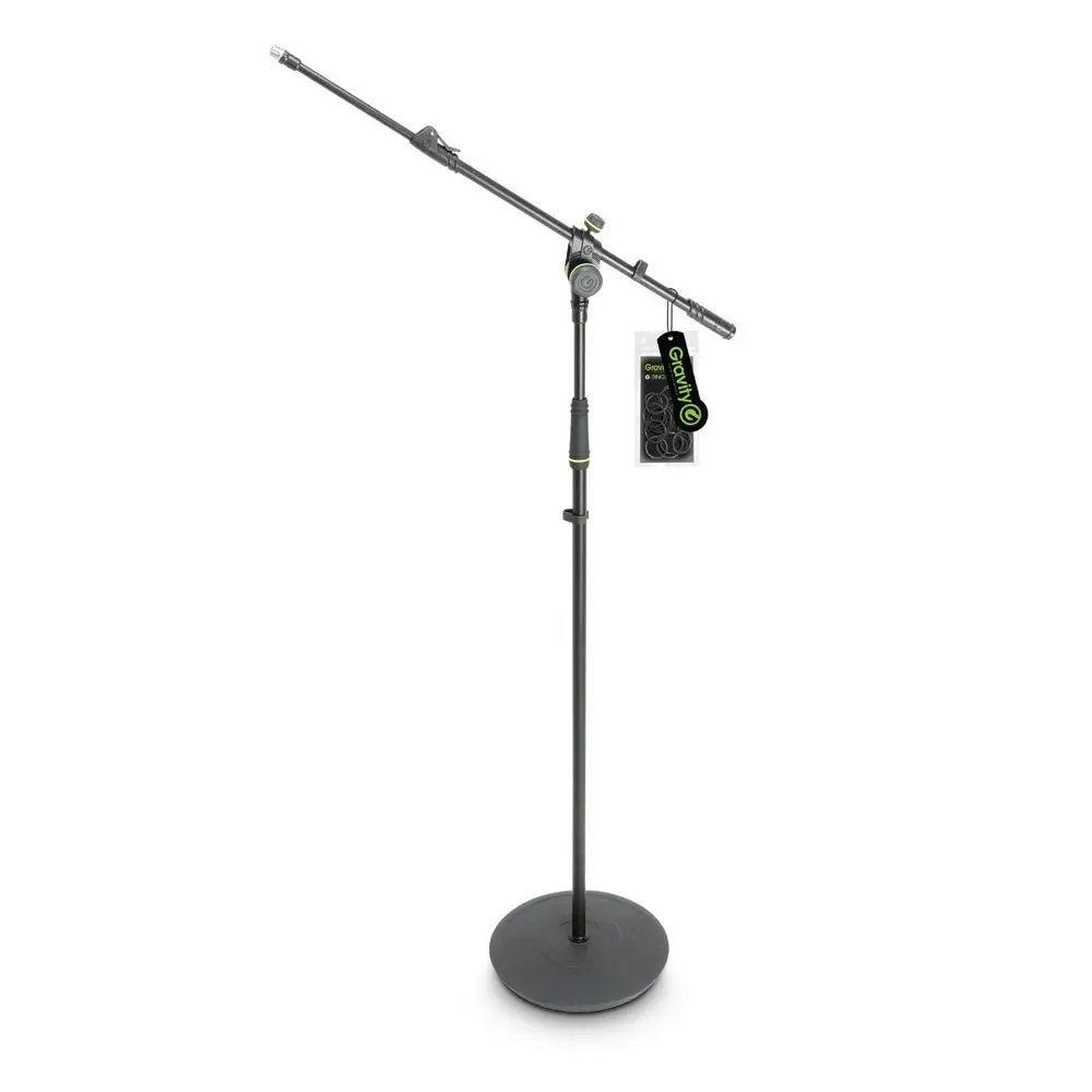 Gravity MS2322B Steel Stand w/ 2 Point Telescoping 88cm Boom For Microphone