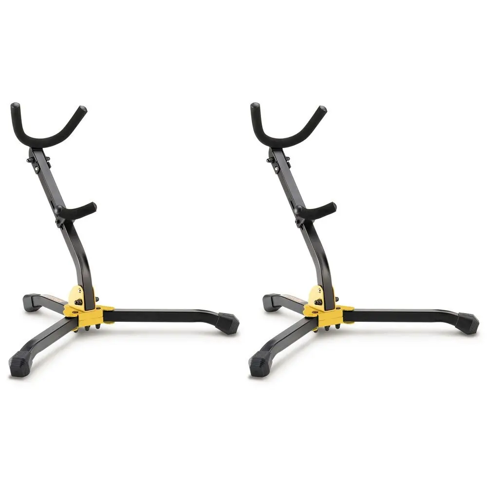 2PK Hercules Musical Instrument Stand/Holder for Alto/Tenor Saxophone w/ Bag BLK