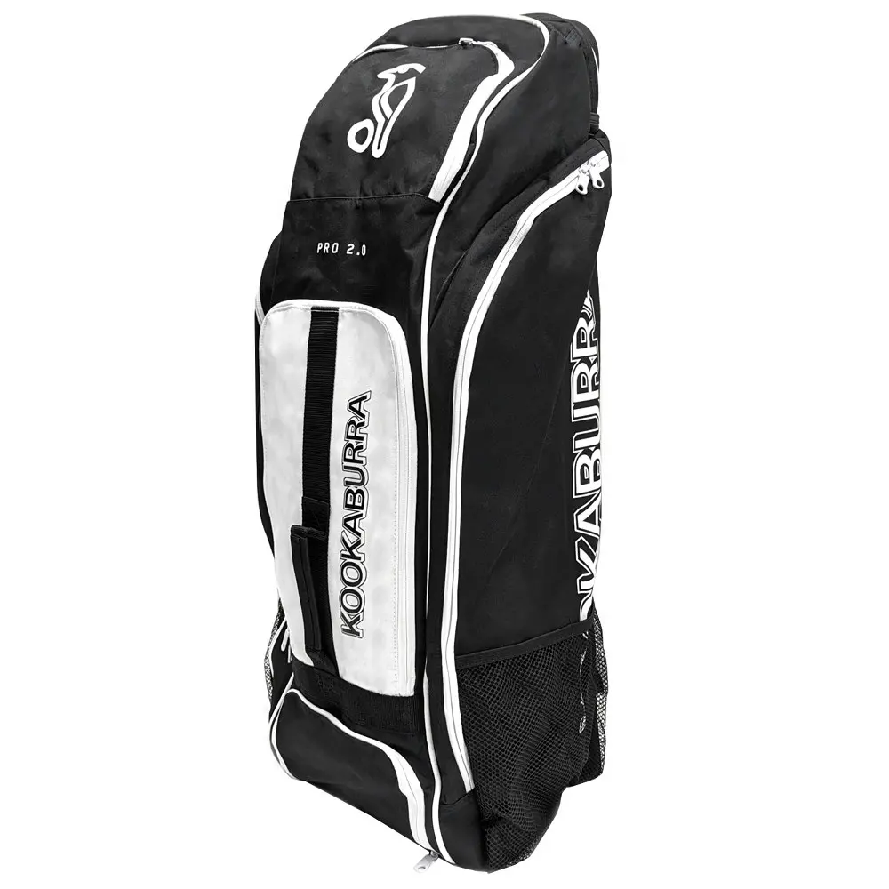 Kookaburra Pro 2.0 Cricket/Sports Duffle Travel Bag/Luggage Black/Grey/White