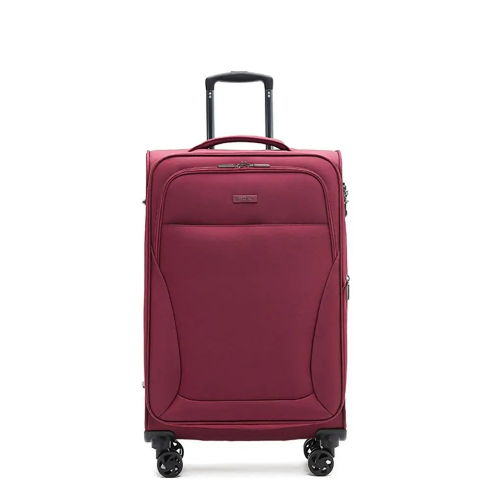 Australian Luggage Co Softside Wings 4-Wheeled Travel Suitcase 25" - Wine