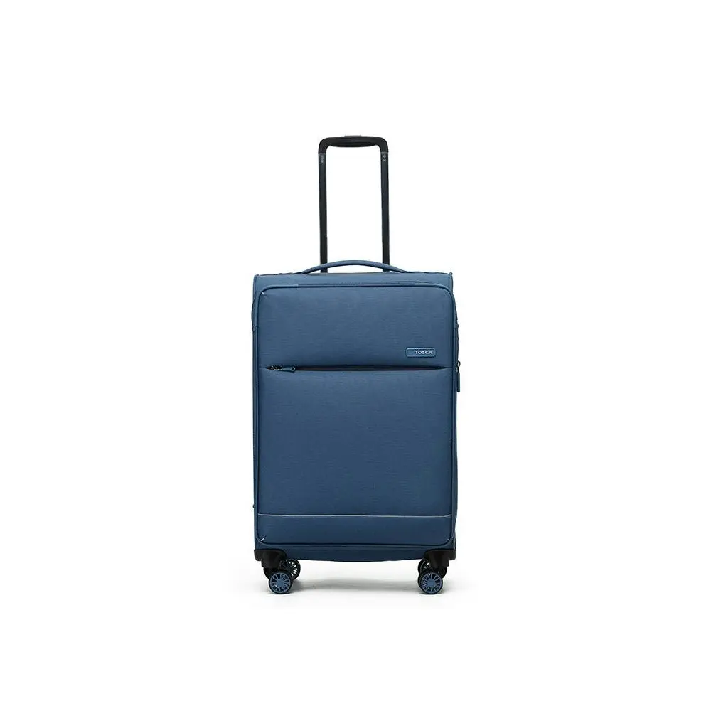 Tosca So-Lite 67cm/87L Suitcase Luggage Travel Checked Trolley Case Blue