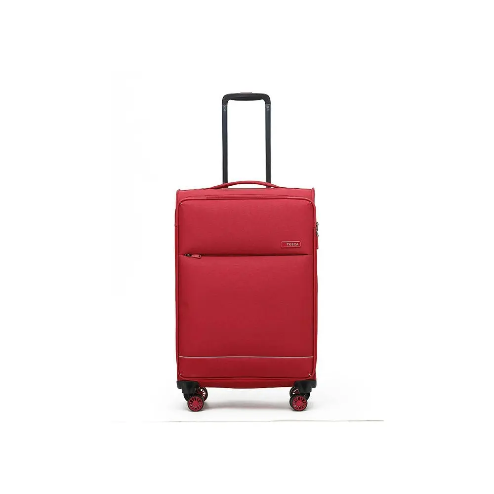 Tosca So-Lite 67cm/87L Suitcase Luggage Travel Checked Trolley Bag Case Red