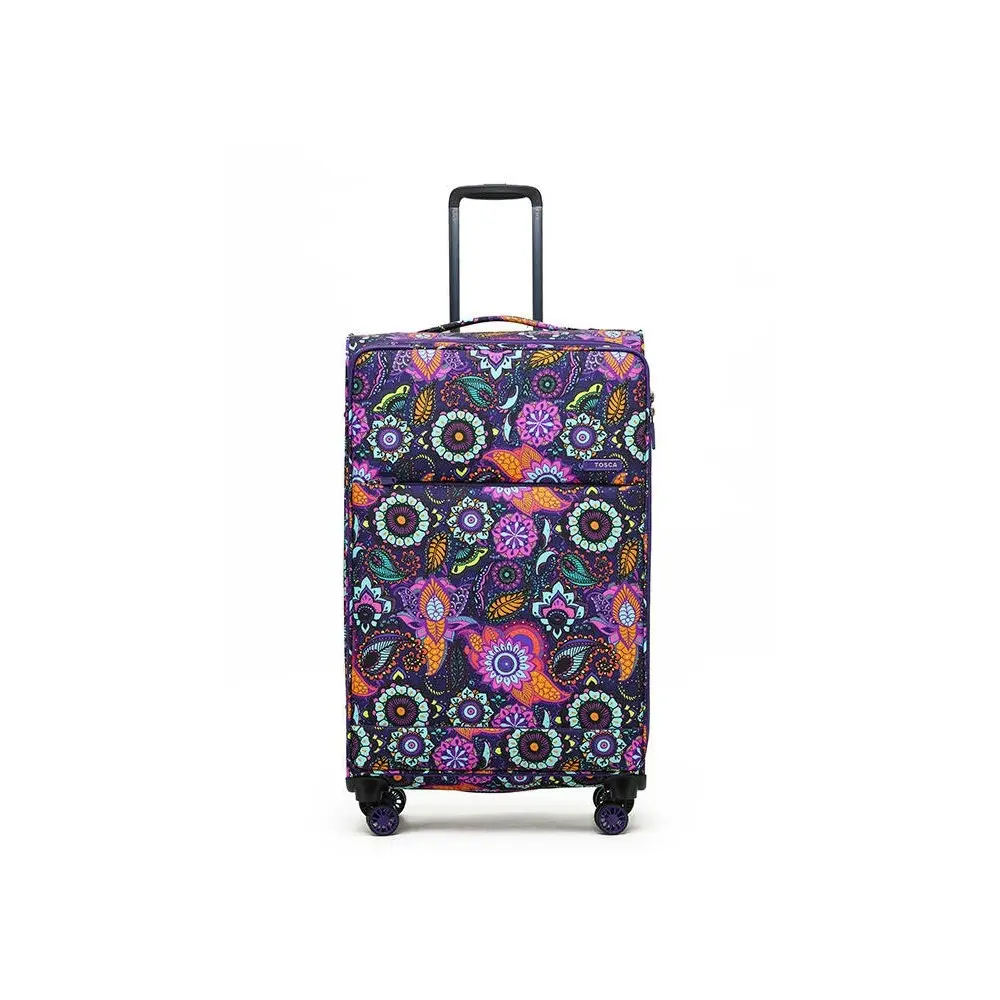 Tosca So-Lite 79cm/120L Suitcase Luggage Travel Checked Trolley Bag Paisley