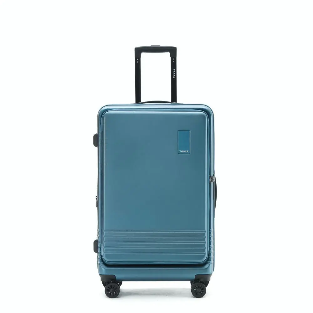 Tosca Horizon Front Lid Opening Trolley Suitcase 27" Medium - Blue Sapphire