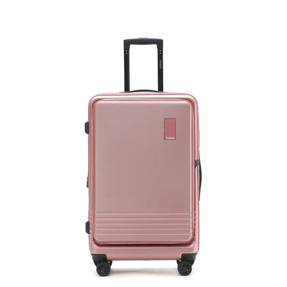 Tosca Horizon Front Lid Opening Trolley Suitcase 27" Medium - Dusty Rose