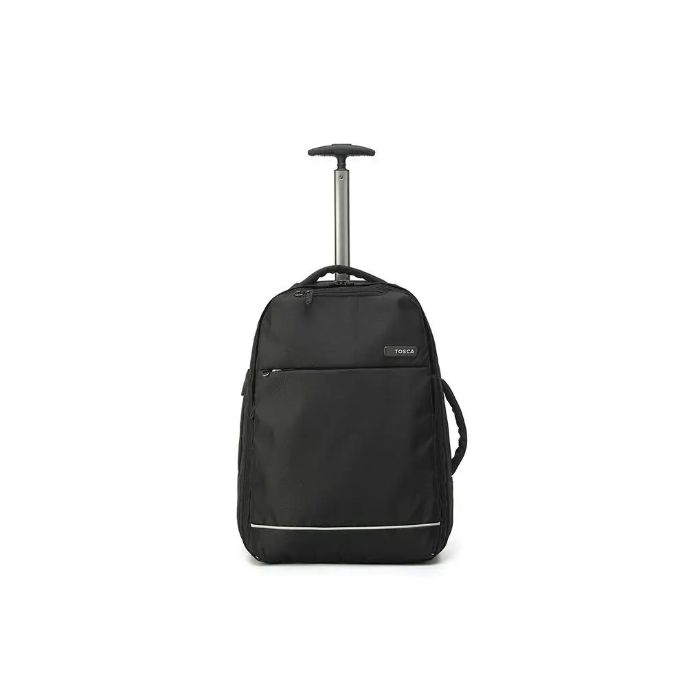 Tosca So-Lite 50cm Wheeled Travel Trolley/Backpack Carry On Duffle Bag Black