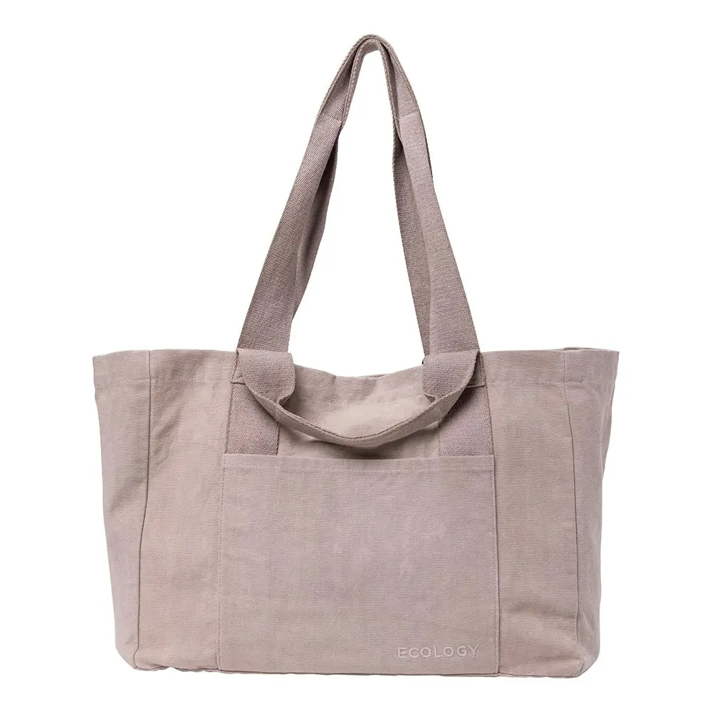 Ecology Voyage 100% Waxed Cotton Versatile Tote Carry Bag Flax Small 40cm