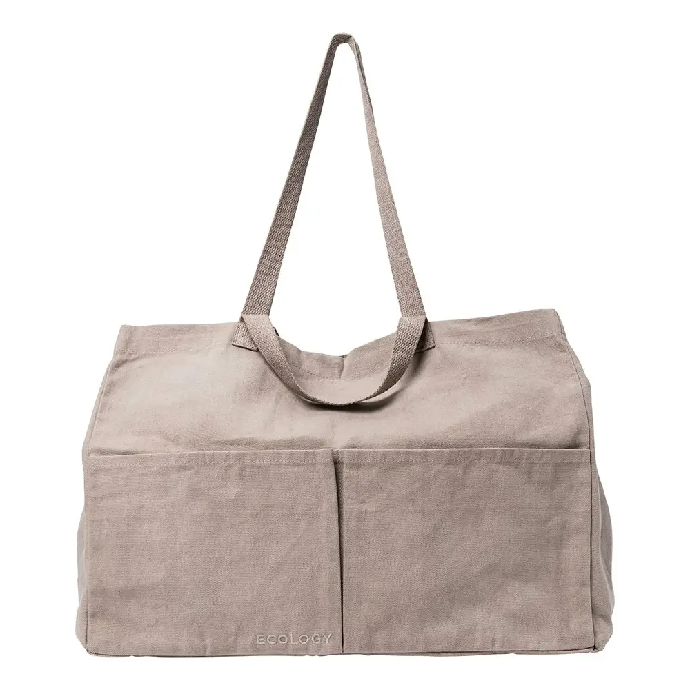 Ecology Voyage 100% Waxed Cotton Versatile Tote Carry Bag Flax Large 50cm