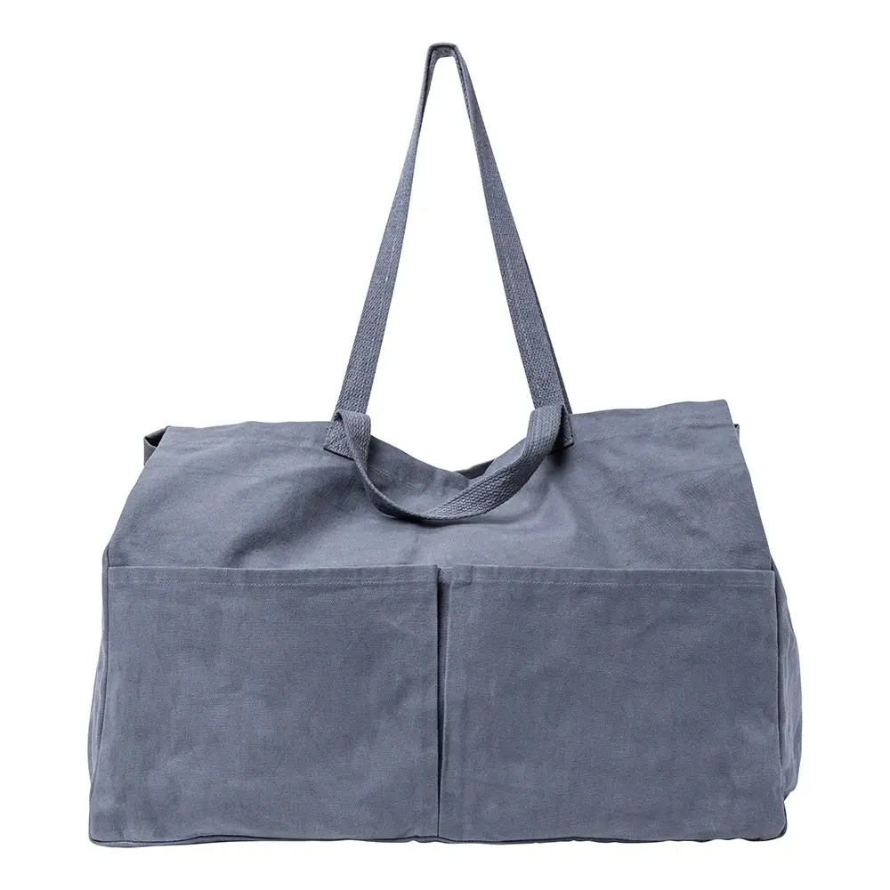 Ecology Voyage 100% Waxed Cotton Versatile Tote Carry Bag Steel Large 50cm