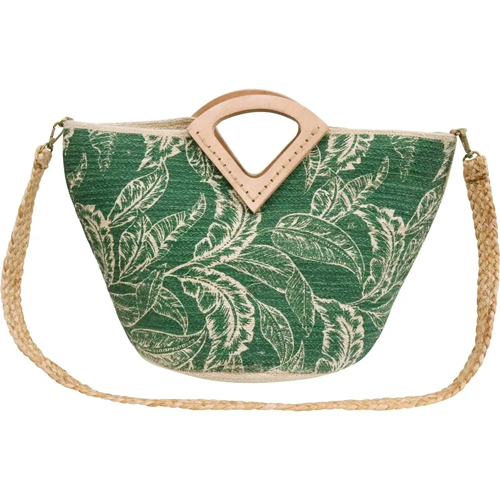 LVD Jute Bag Tropics Print Womens Elegant Shoulder Handbag Carrier 50x30cm