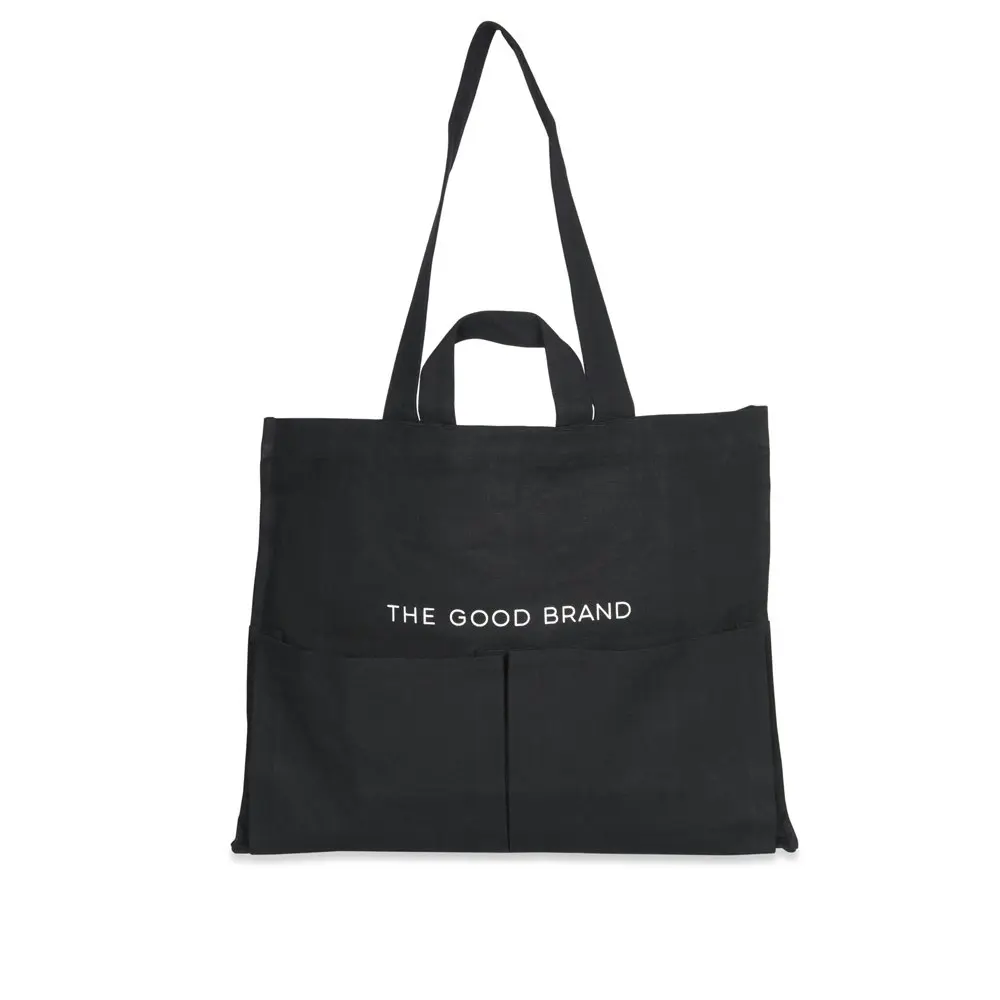 The Good Brand Women's Cotton 47cm Everyday Tote Bag Shoulder/Handbag Black