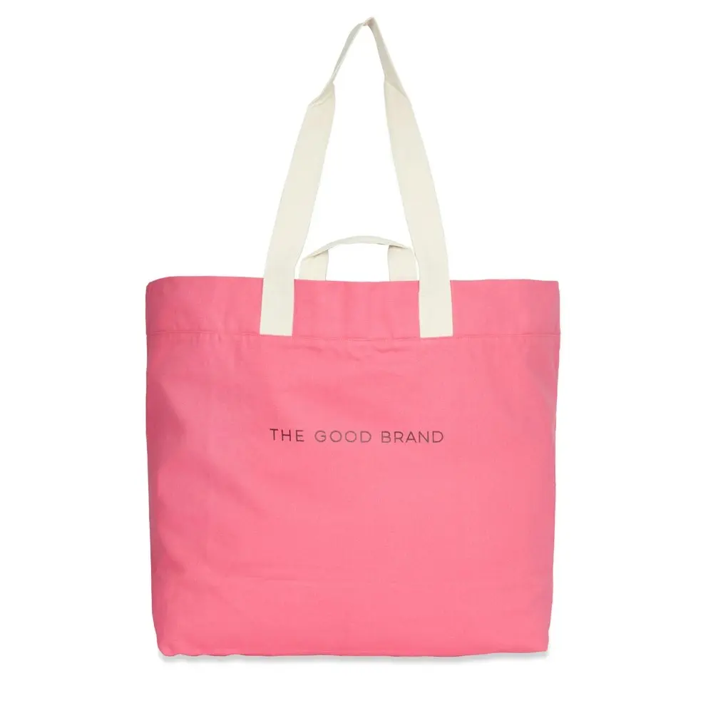 The Good Brand Women's Cotton 65cm Leisure Tote Bag/Beach Handbag Hot Pink