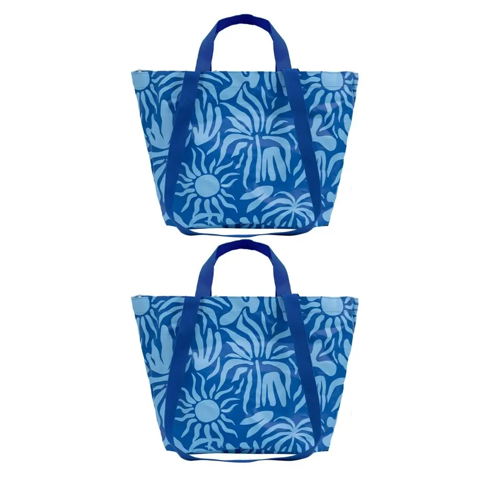 2x Splosh Beach Bliss Sun Travel Outdoor Bag Shoulder Carry Tote Cotton 67x40cm