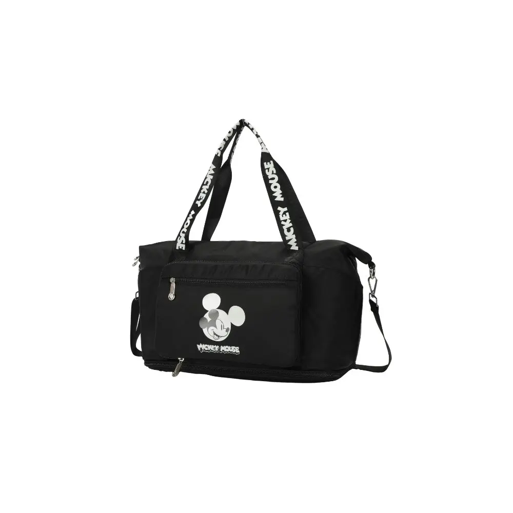 Disney Mickey Mouse Women's Tote Bag w/ Pockets & Shoulder Strap 42x30cm BLK