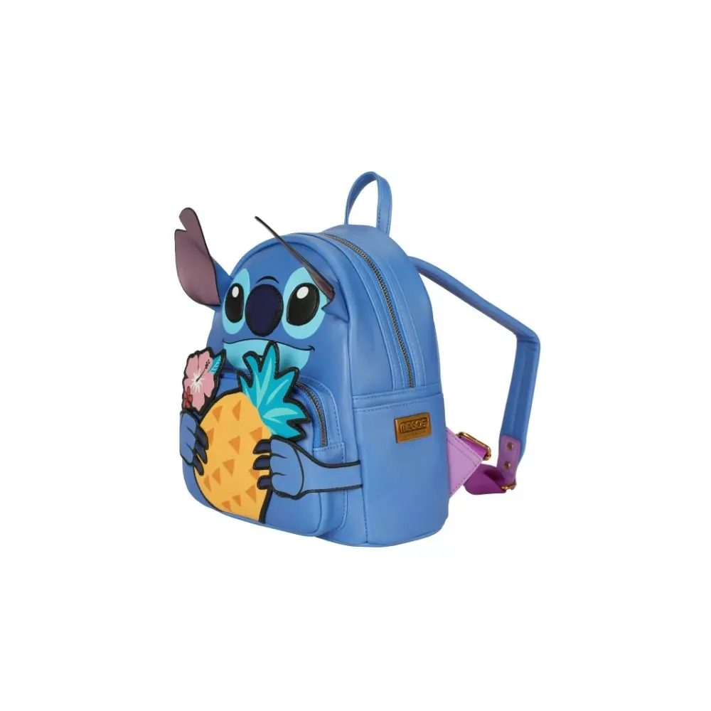 Disney Stitch PU Backpack Kids/Children School Travel Outdoor Fun Bag Blue