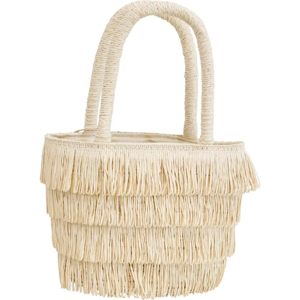 LVD Kids/Children Boho Layers Tote Bag/Beach Outdoor Handbag 29cm Natural