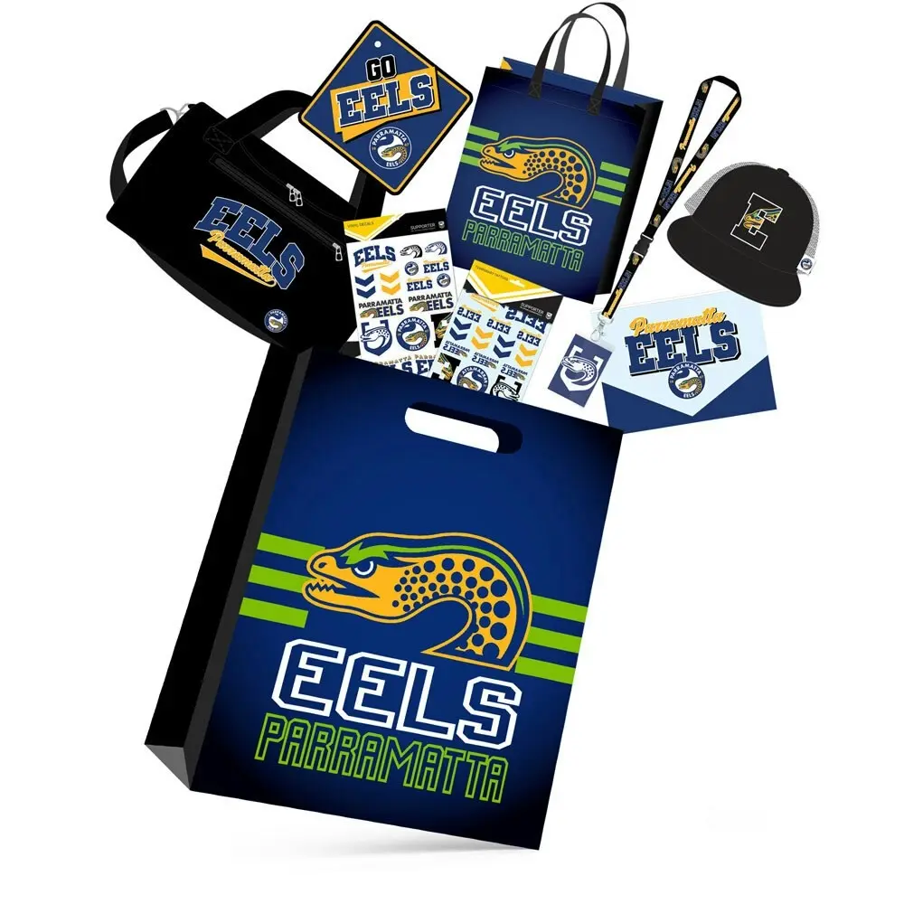 NRL Parramatta Eels Fan Variety/Assorted Merchandise Rugby Sports Showbag