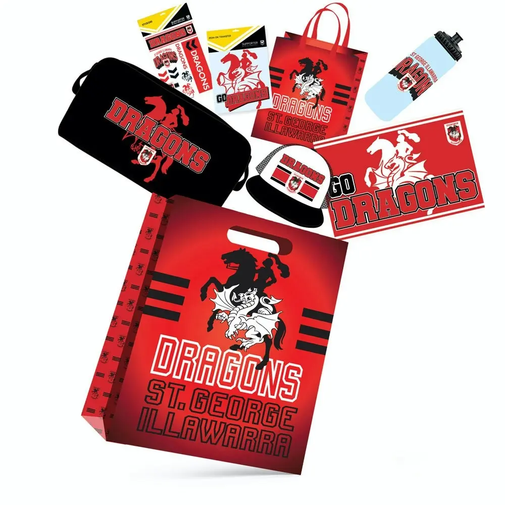 NRL St George Illawarra Dragons Merchandise Rugby Fan/Supporter Sports Showbag