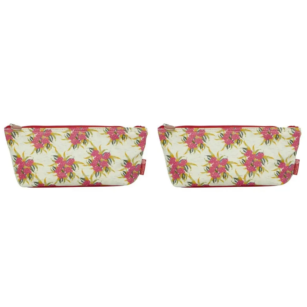 2x Lantern Studios Botanica Accessory Bag Pencil Case Stationery Flowering Gums