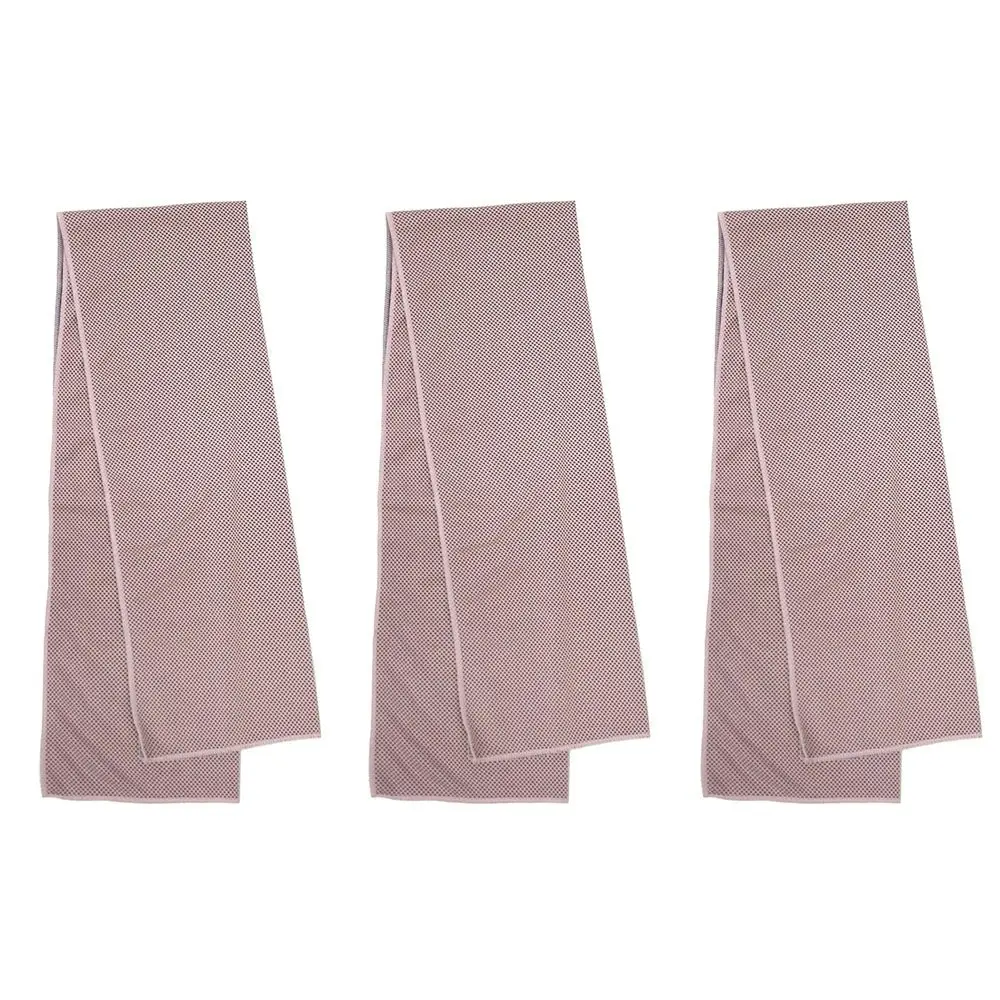 3x Bambury Gym Workout Recovery Snap Cold Cooling Towel Pink