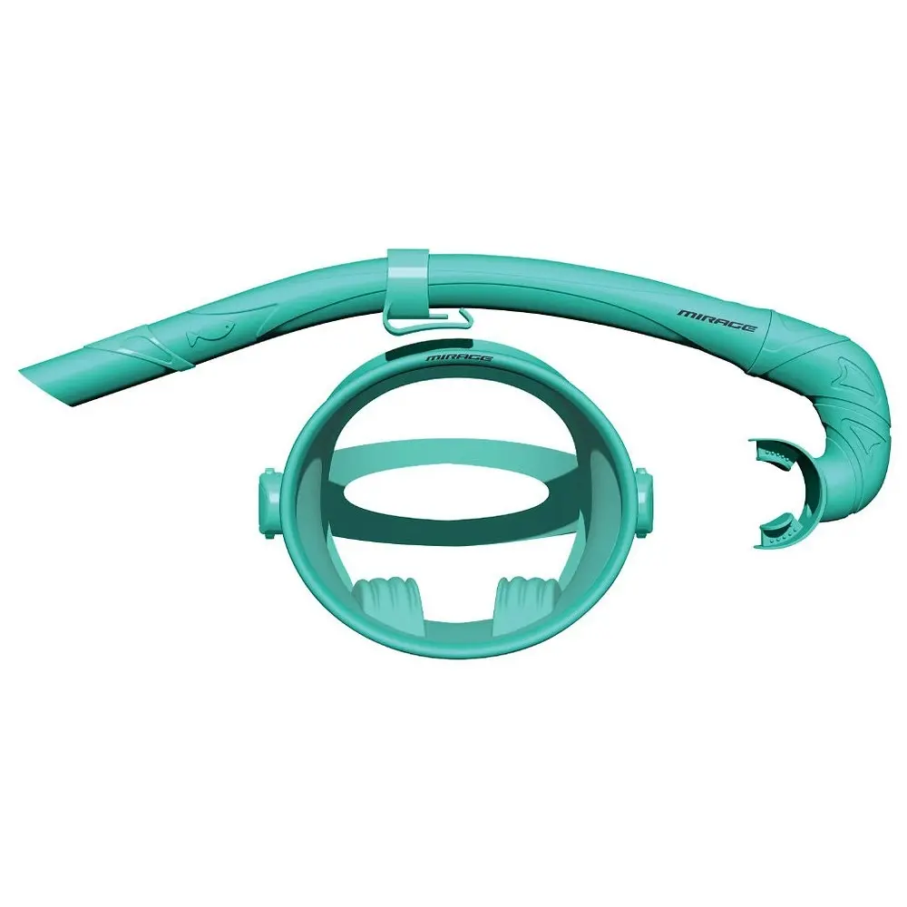 Mirage Oceania Mask and Snorkels Underwater Swimming Activity Set Aqua