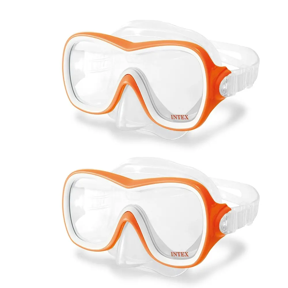 2x Intex Aqua Flow Sport Wave Rider Mask Swimming Snorkel Goggles Kids 8y+ Asst.