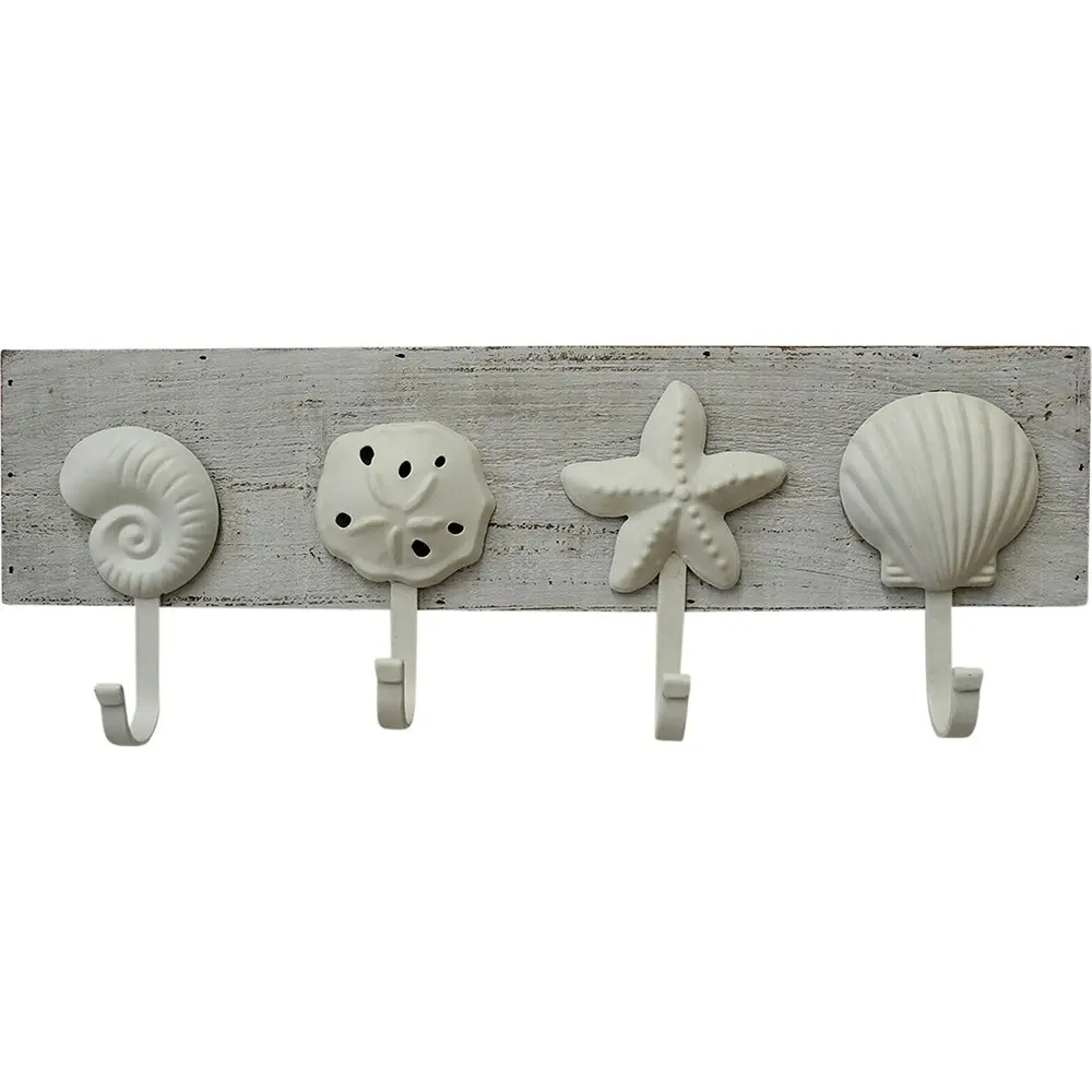 LVD Hooks Coastal Decorative Wall Mount Hangers Home Organisation 46x15.5cm