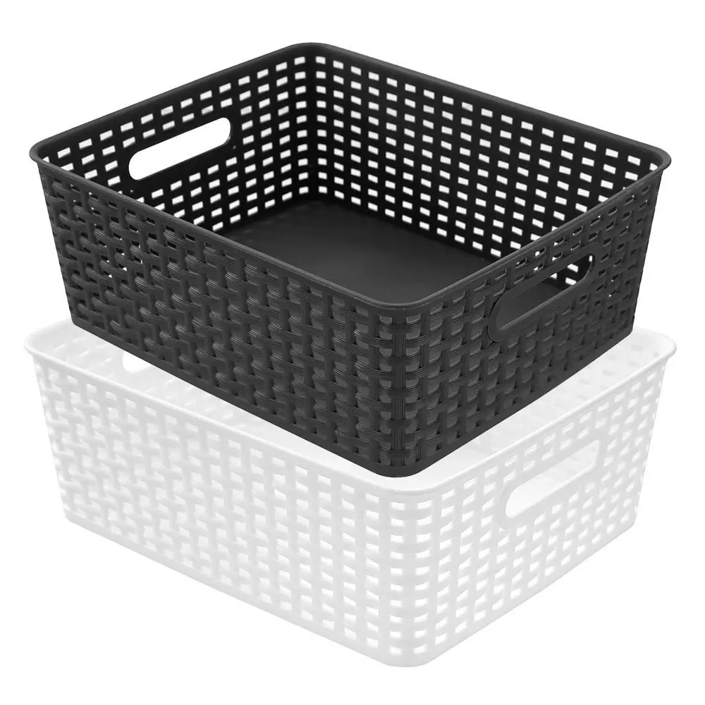 2x Boxsweden 35.5cm Tilly Basket Cleaning Storage Organiser Container M Assort