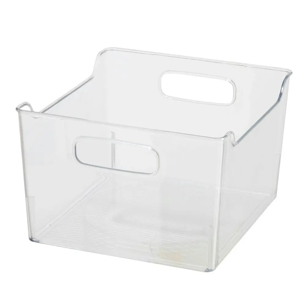 Oggi 25cm Tall Storage Bin Home/Kitchen Food/Snack Organiser w/ Handles Clear