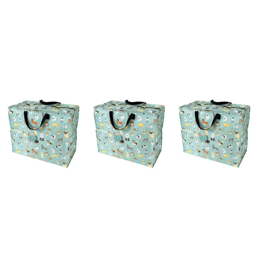 3x Rex London Jumbo Storage Bag Organiser w/ Zip Closure 58x48cm Best in Show