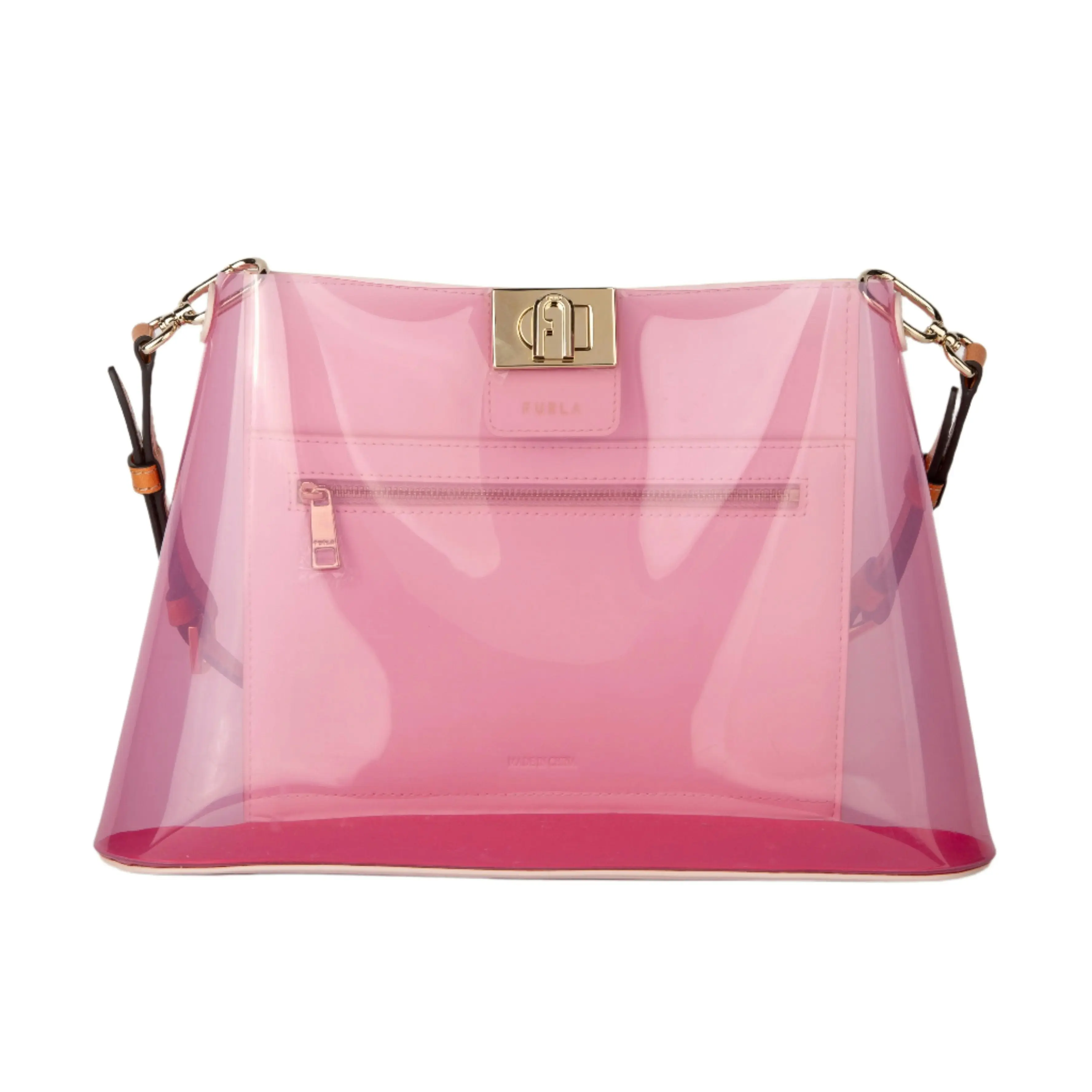 Furla Fleur Shoulder Bag Vitello Roma - Candy Pink