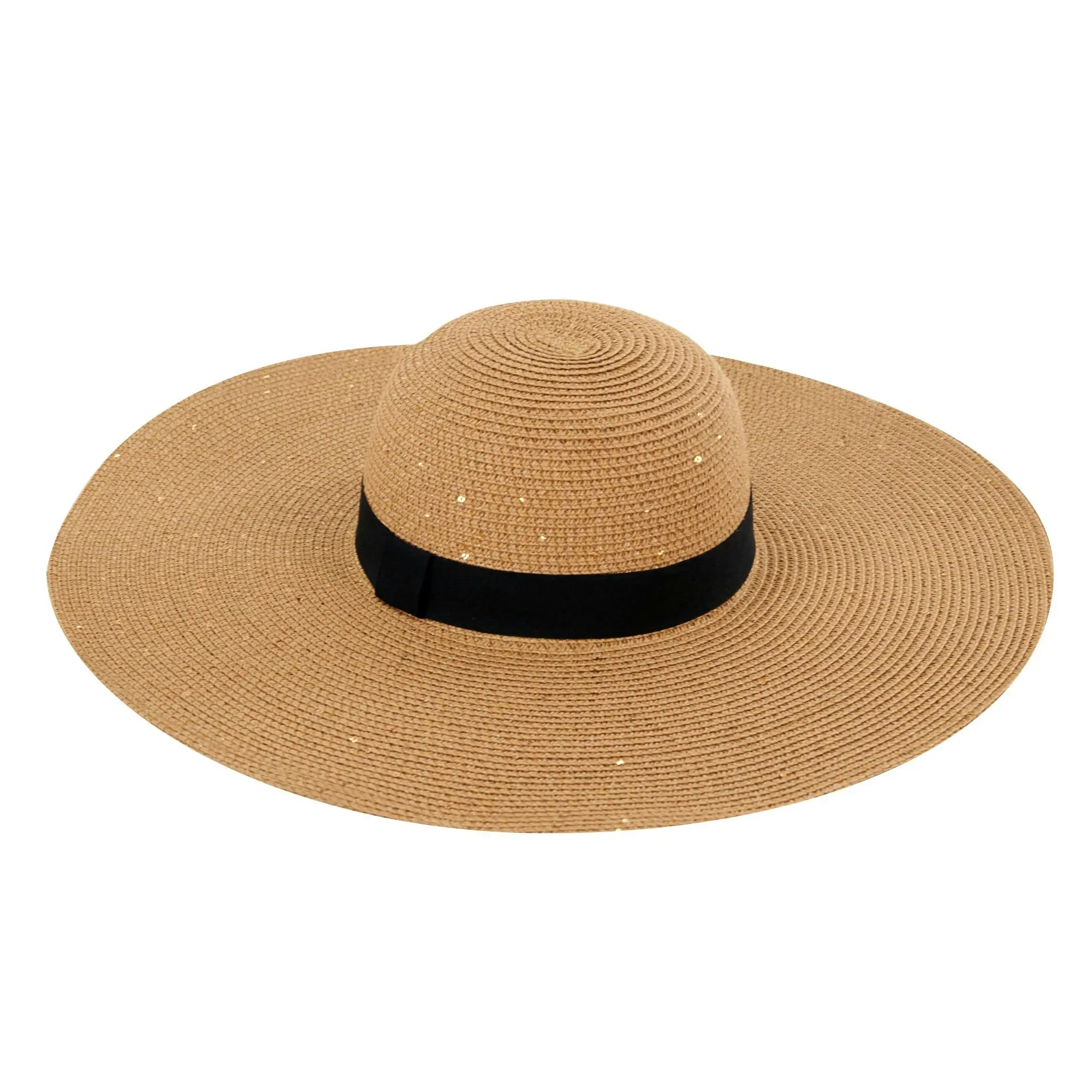 Straw Look Wide Rim Hat